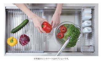 イオンキッチンリフォーム,イノックス,ハンドメイドスクエアシンク
