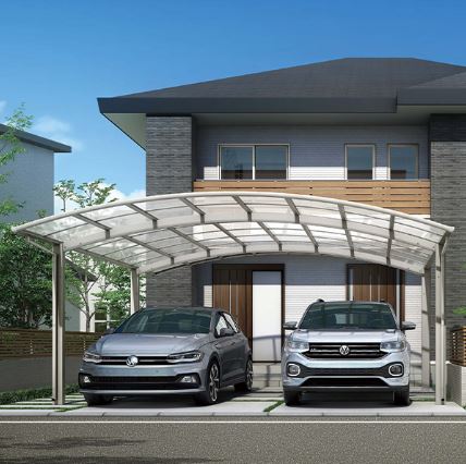 YKKAPカーポート,アリュース600,2台用