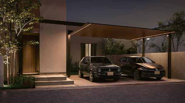 LIXILカーポートSC,延長梁2台用