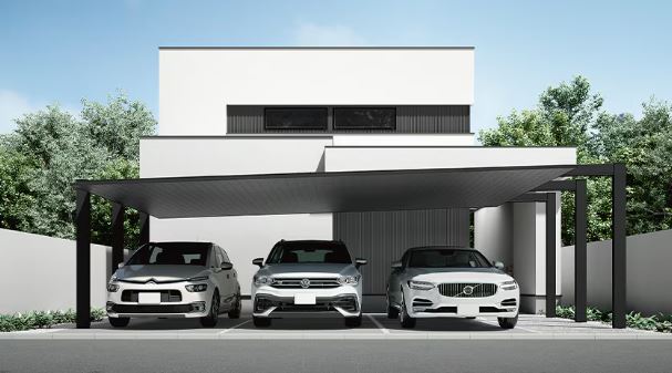 LIXILカーポートSC,延長梁3台用