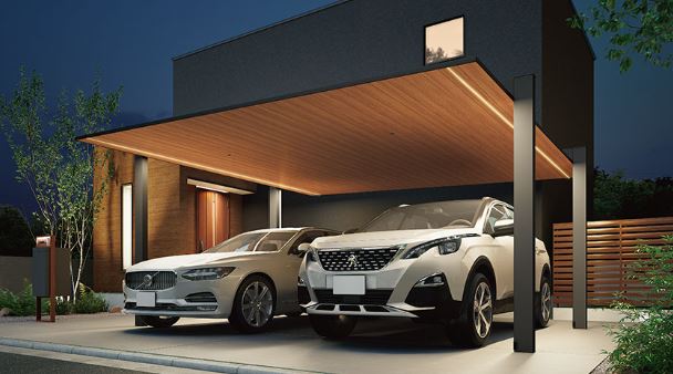 LIXILカーポートSC,シームレスラインライト