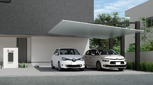 LIXILカーポートSC,側面支持タイプ