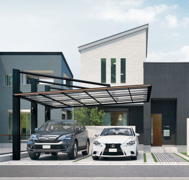 三協アルミ,カーポート,ダブルフェース,側面支持タイプ