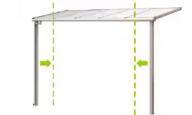 LIXILスピーネ,柱の間口方向の移動