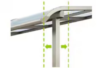 LIXILスピーネ,柱の出幅方向の移動