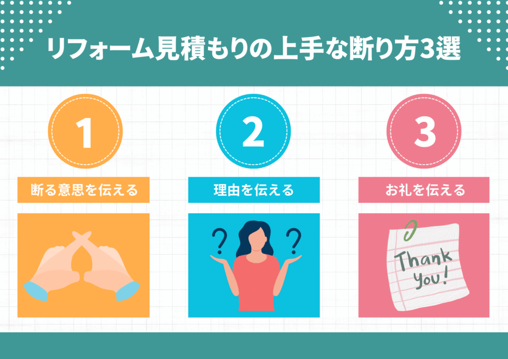 リフォーム見積もりの上手な断り方3選